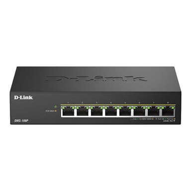 D-LINK DMS-108P/E 8-Port Multi-Gigabit Unmanaged PoE Switch