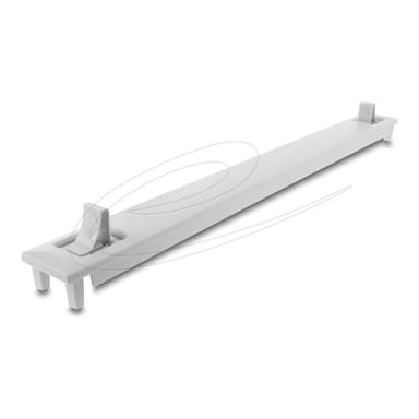 DELOCK 48,26cm 19Zoll 1 HE Blindpanel ABS Kunststoff mit Einrastfunktion Snap-In grau