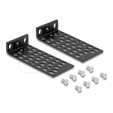 DELOCK Universelles Rack Montage Set 2 Stuck schwarz