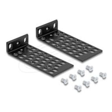 DELOCK Universelles Rack Montage Set 2 Stuck schwarz