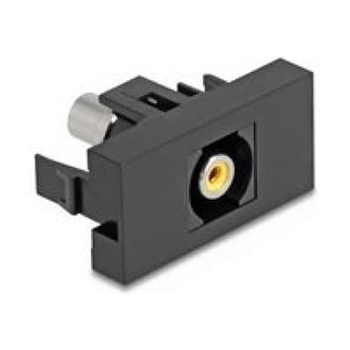 DELOCK Easy 45modul Cinch Buchse zu Cinch Buchse gelb / schwarz