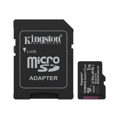 KINGSTON Canvas Select Plus Gen3 150MB/s A1 Card + Adapter 1TB