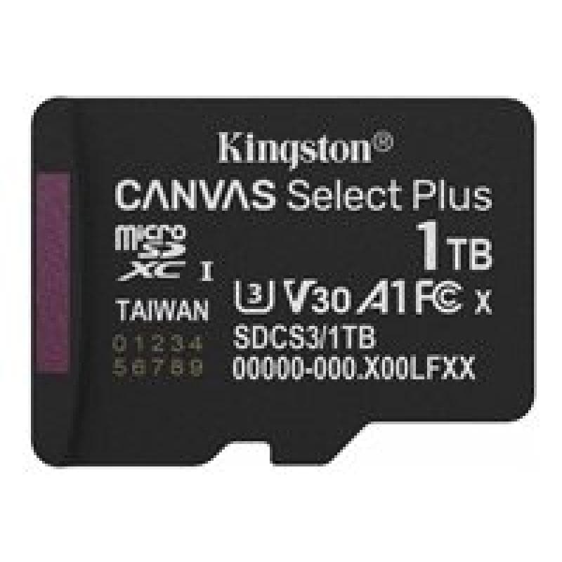 KINGSTON Canvas Select Plus Gen3 150R A1 Single Pack w/o ADP 1TB