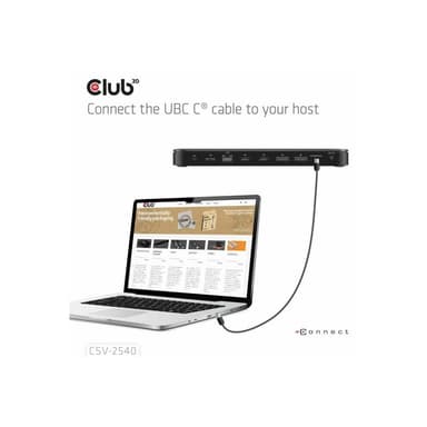 CLUB3D USB-C 14in1-Dock>2xDP2.1/2xHDMI/3xUSB-C 4K60Hz PD100W retail