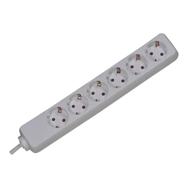 BACHMANN SELLY Steckdosenleiste 6x Schutzkontakt weiss 1,5m