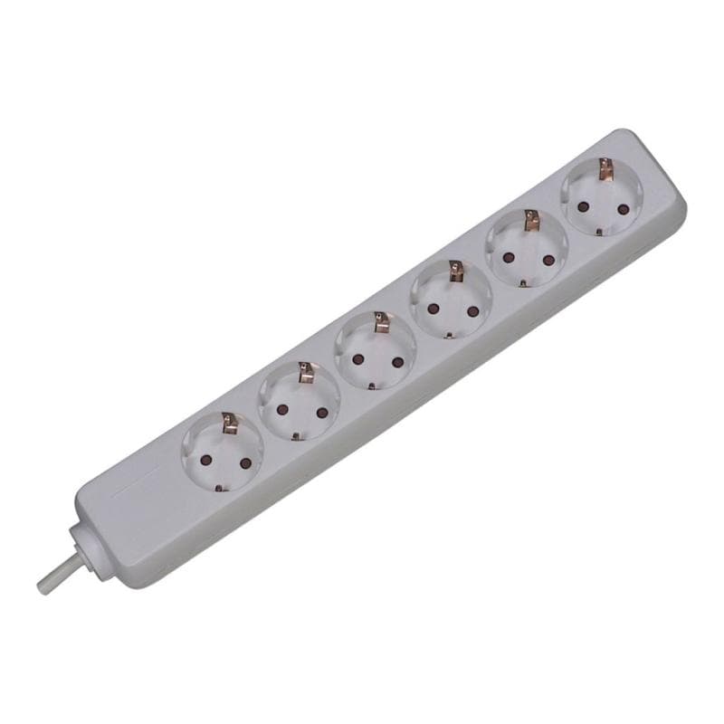 BACHMANN SELLY Steckdosenleiste 6x Schutzkontakt weiss 1,5m