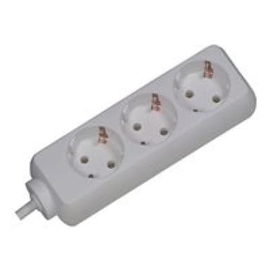 BACHMANN SELLY Steckdosenleiste 3x Schutzkontakt weiss 1,5m