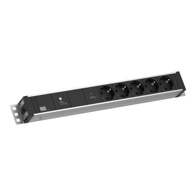 BACHMANN Steckdosenleiste 19Z 1, 5HE 5xCEE7/3 1 Stück