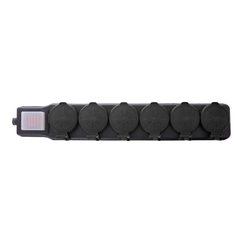 INLINE Outdoor-Steckdosenleiste - 6-fach Schutzkontakt - IP44 - mit