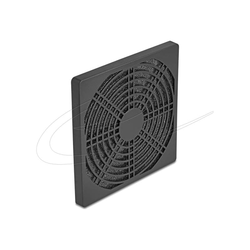 DELOCK Luftergitter mit Staubfilter 120 x 120mm schwarz
