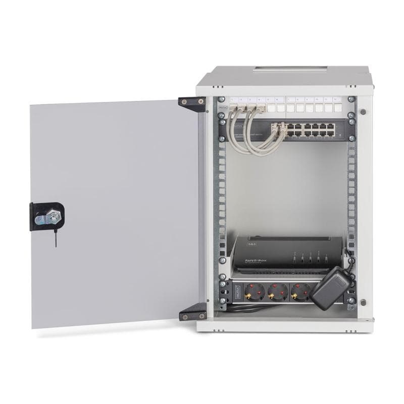 DIGITUS Netzwerk-Set 254 mm (10″) - 9HE, 315x300 mm (BxT)we