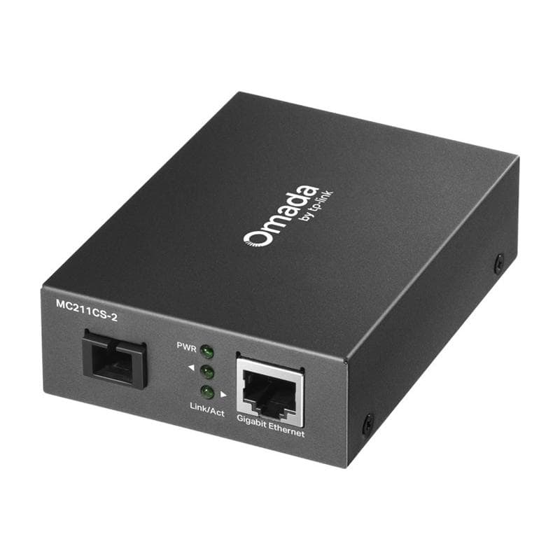 TP-LINK Omada 10/100/1000 Mbps RJ45 to 1000 Mbps Single-mode SC WDM Bi-Directional Fiber Converter