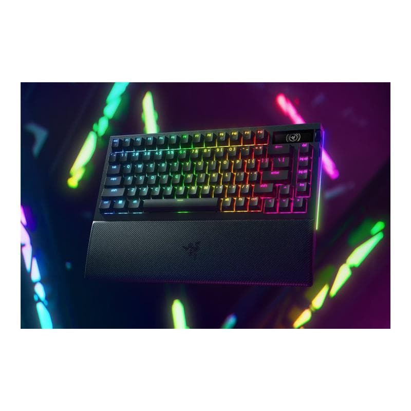 RAZER BlackWidow V4 Pro - Tastatur - 75% - mit OLED-Display, Befehlswähler