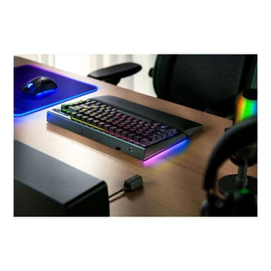 RAZER BlackWidow V4 Pro - Tastatur - 75% - mit OLED-Display, Befehlswähler