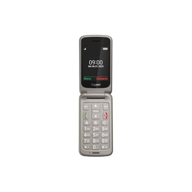 GIGASET GL595 Dual Sim Silver SOS-Button, CAM, SD-card Slot/ GSM 2G/3G/ Usb-C/ Clamshell