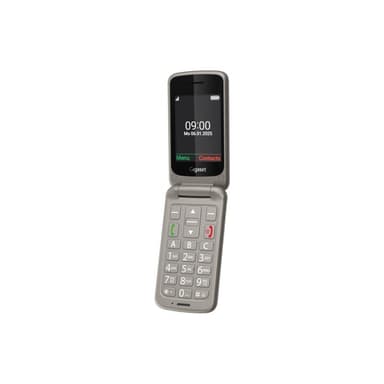 GIGASET GL595 Dual Sim Silver SOS-Button, CAM, SD-card Slot/ GSM 2G/3G/ Usb-C/ Clamshell