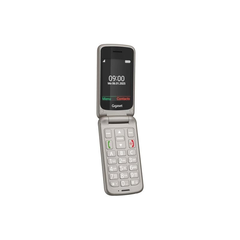 GIGASET GL595 Dual Sim Silver SOS-Button, CAM, SD-card Slot/ GSM 2G/3G/ Usb-C/ Clamshell