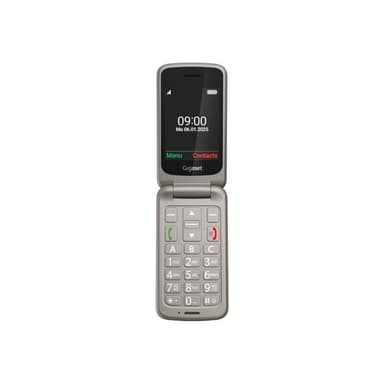 GIGASET GL595 Dual Sim Silver SOS-Button, CAM, SD-card Slot/ GSM 2G/3G/ Usb-C/ Clamshell