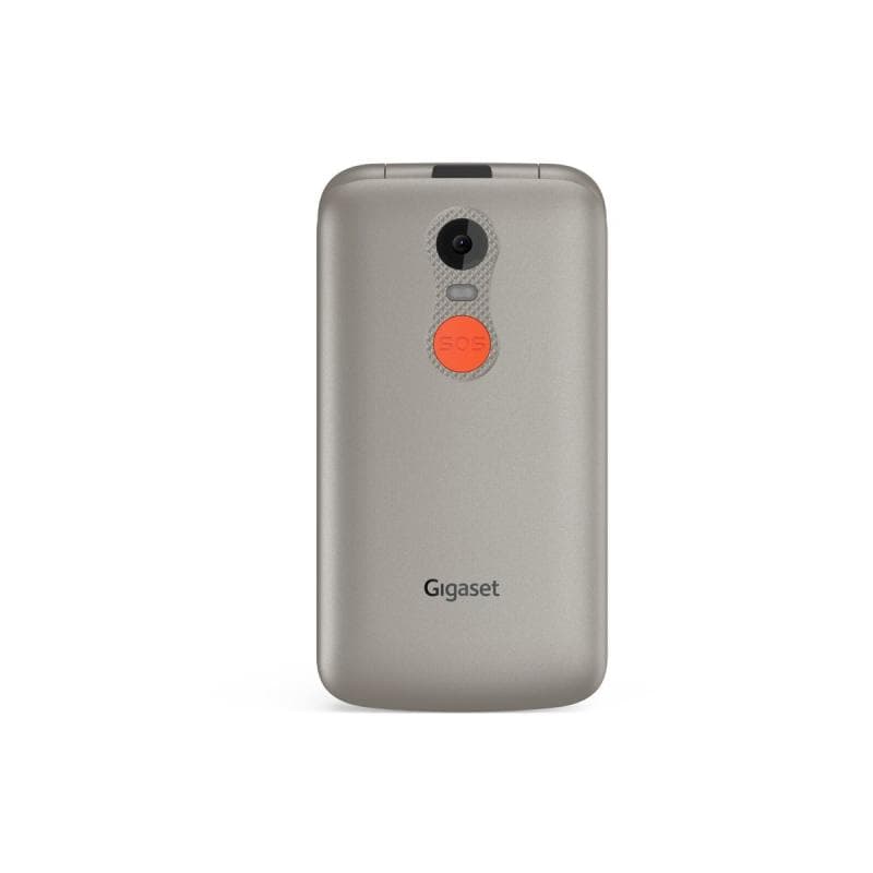 GIGASET GL595 Dual Sim Silver SOS-Button, CAM, SD-card Slot/ GSM 2G/3G/ Usb-C/ Clamshell