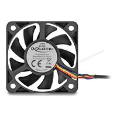 DELOCK Axiallüfter 12 V DC, 50 x 50 x 10 mm schwarz