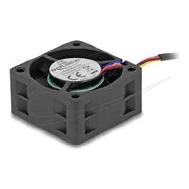 DELOCK Axiallüfter 24 V DC, 40 x 40 x 20 mm schwarz