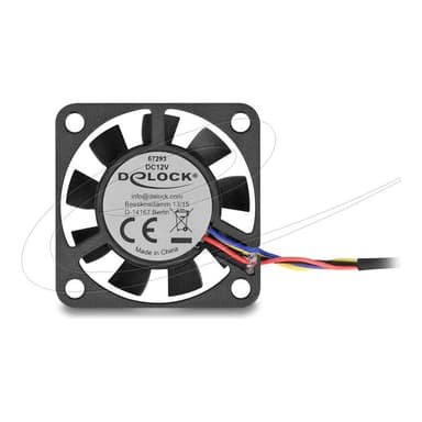 DELOCK Axiallüfter 12 V DC, 40 x 40 x 10 mm schwarz
