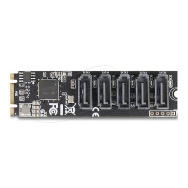 DELOCK M.2 2280 Key B+M Kontroller zu 5 x SATA