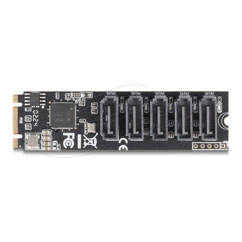DELOCK M.2 2280 Key B+M Kontroller zu 5 x SATA