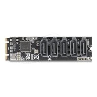 DELOCK M.2 2280 Key B+M Kontroller zu 5 x SATA