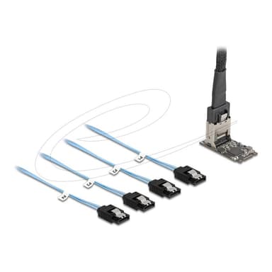 DELOCK M.2 2242 Key B+M Kontroller zu 4 x SATA mit 1 m Kabel