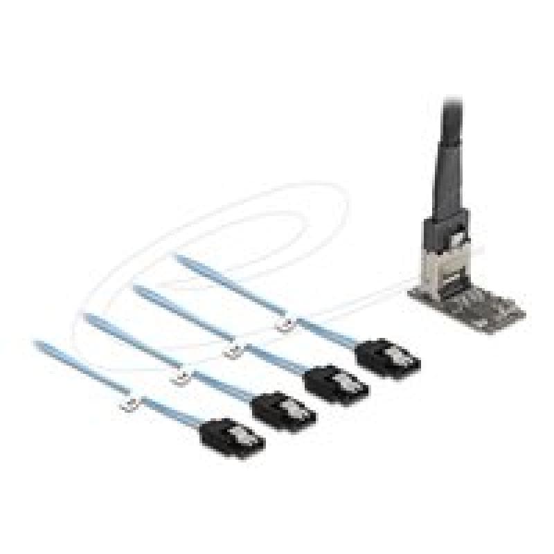 DELOCK M.2 2242 Key B+M Kontroller zu 4 x SATA mit 1 m Kabel