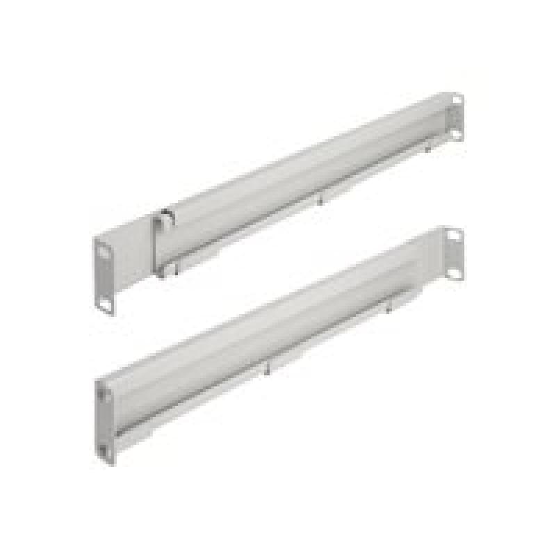 DELOCK - Rack Bracket - einstellbare Länge 368 - 600 mm - Seite - Grau - 1U - 48.3 cm (19″)