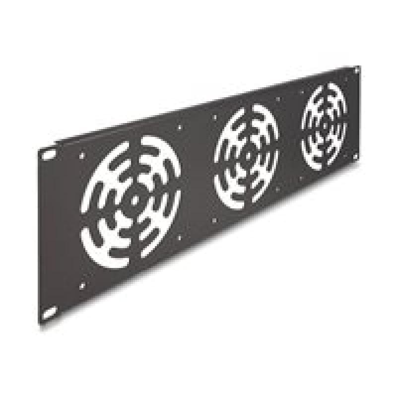 DELOCK - Rackabdeckung - für 3 Lüfter, 120 x 120 mm - Dunkelgrau - 3U - 48,3 cm (19″) (66747)