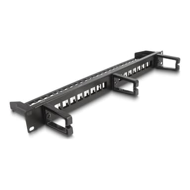 DELOCK 66237 - Rackeinbau - 1U - Schwarz - Metall - Kunststoff - 69 mm - 483 mm (66237)