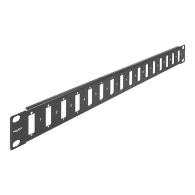 DELOCK 66077 - Rackeinbau - 1U - Schwarz - Metall - 44 mm - 482 mm