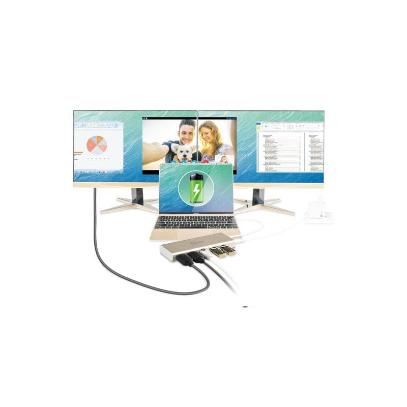J5 CREATE JCD381 - Dockingstation - USB-C - 2 x HDMI (JCD381-N)