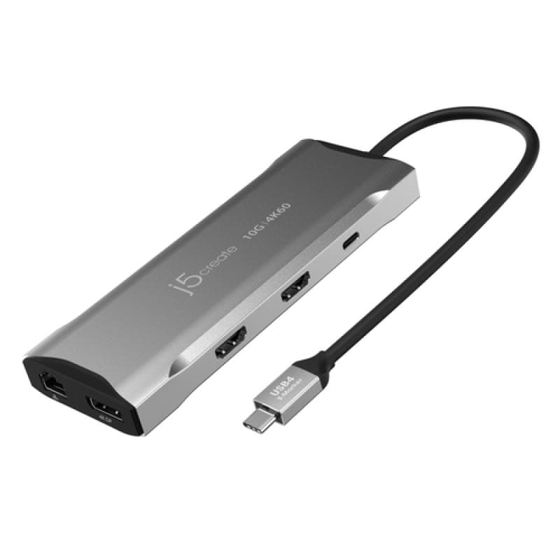 J5 CREATE JCD397-N 4K60 Elite USB-C® Multi-Monitor Mini Dock - Kabelgebunden - USB 3.2 Gen