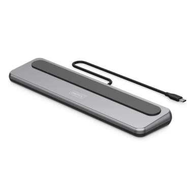 DIGITUS Docking USB-C->HDMI,DP,USBA,USBC,RJ45,PD silber
