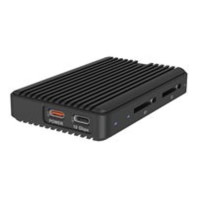 ICYBOX M.2NVMe/SATA SSD mit zweifachem SD CR