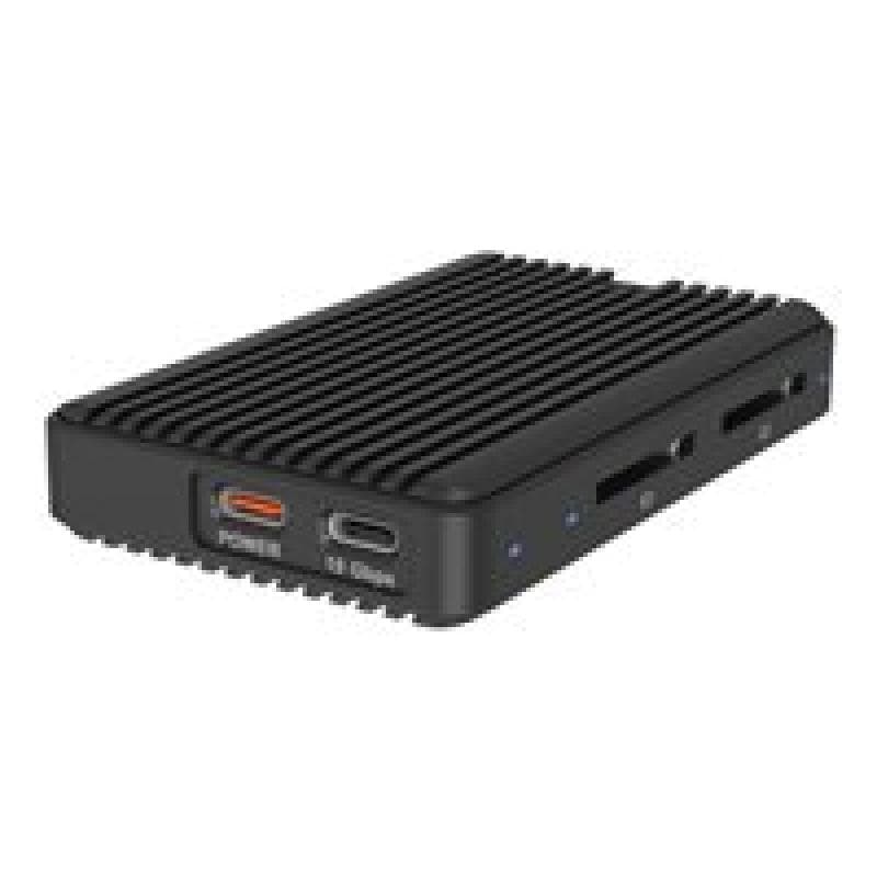 ICYBOX M.2NVMe/SATA SSD mit zweifachem SD CR