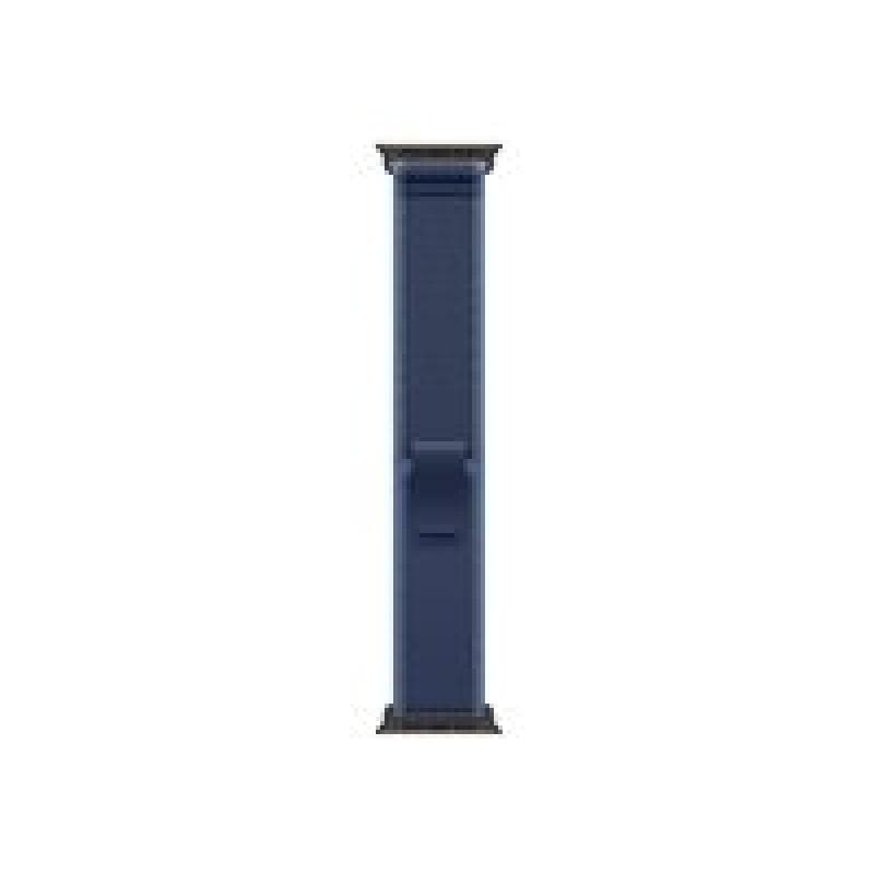 APPLE 49mm Blue/Bright Blue Trail Loop - M/L - Black Titanium Finish