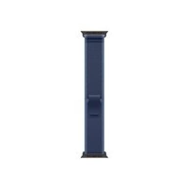 APPLE 49mm Blue/Bright Blue Trail Loop - S/M - Black Titanium Finish