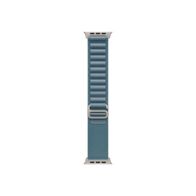 APPLE 49mm Light Blue Alpine Loop - Medium - Natural Titanium Finish