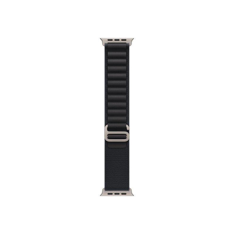 APPLE 49mm Black Alpine Loop - Large - Natural Titanium Finish