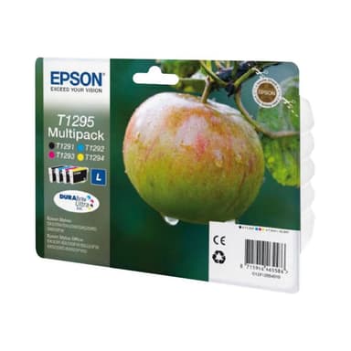 EPSON T1295 Multipack 4er Pack Schwarz, Gelb, Cyan, Magenta Tintenpatrone
