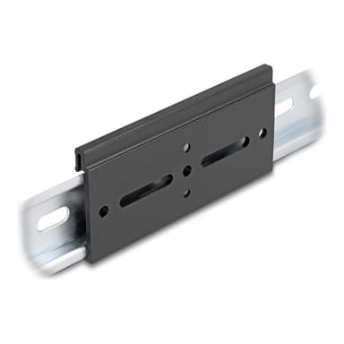DELOCK Aluminium Montageclip für Hutschiene 100,0 x 47,8 mm schwarz Stück