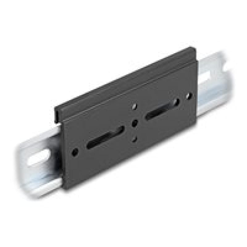 DELOCK Aluminium Montageclip für Hutschiene 100,0 x 47,8 mm schwarz Stück