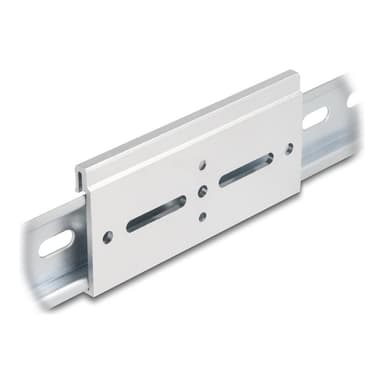 DELOCK Aluminium Montageclip für Hutschiene 100,0 x 47,8 mm silber Stück
