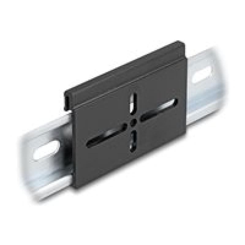 DELOCK Aluminium Montageclip für Hutschiene 70,0 x 47,8 mm schwarz Stück