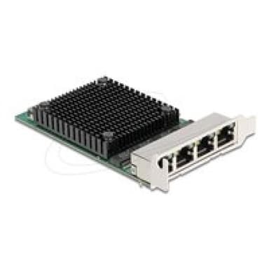 DELOCK PCI Express x4 Netzwerkkarte 2,5 Gigabit LAN 4 x RJ45 RTL8125 Stück